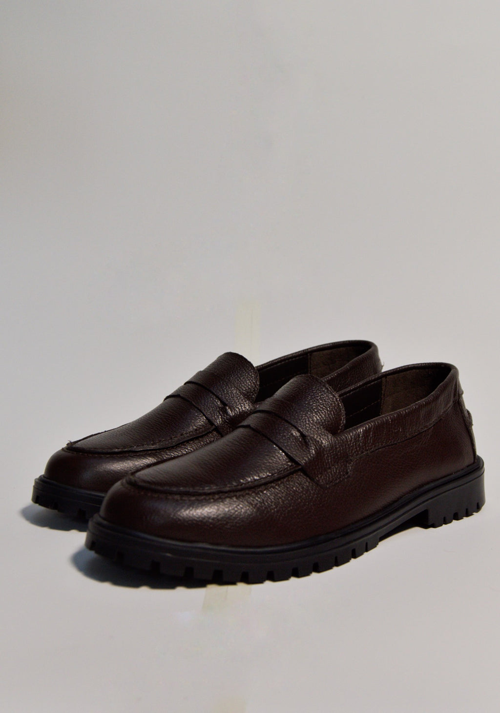 Chunky Penny Loafer - Brown