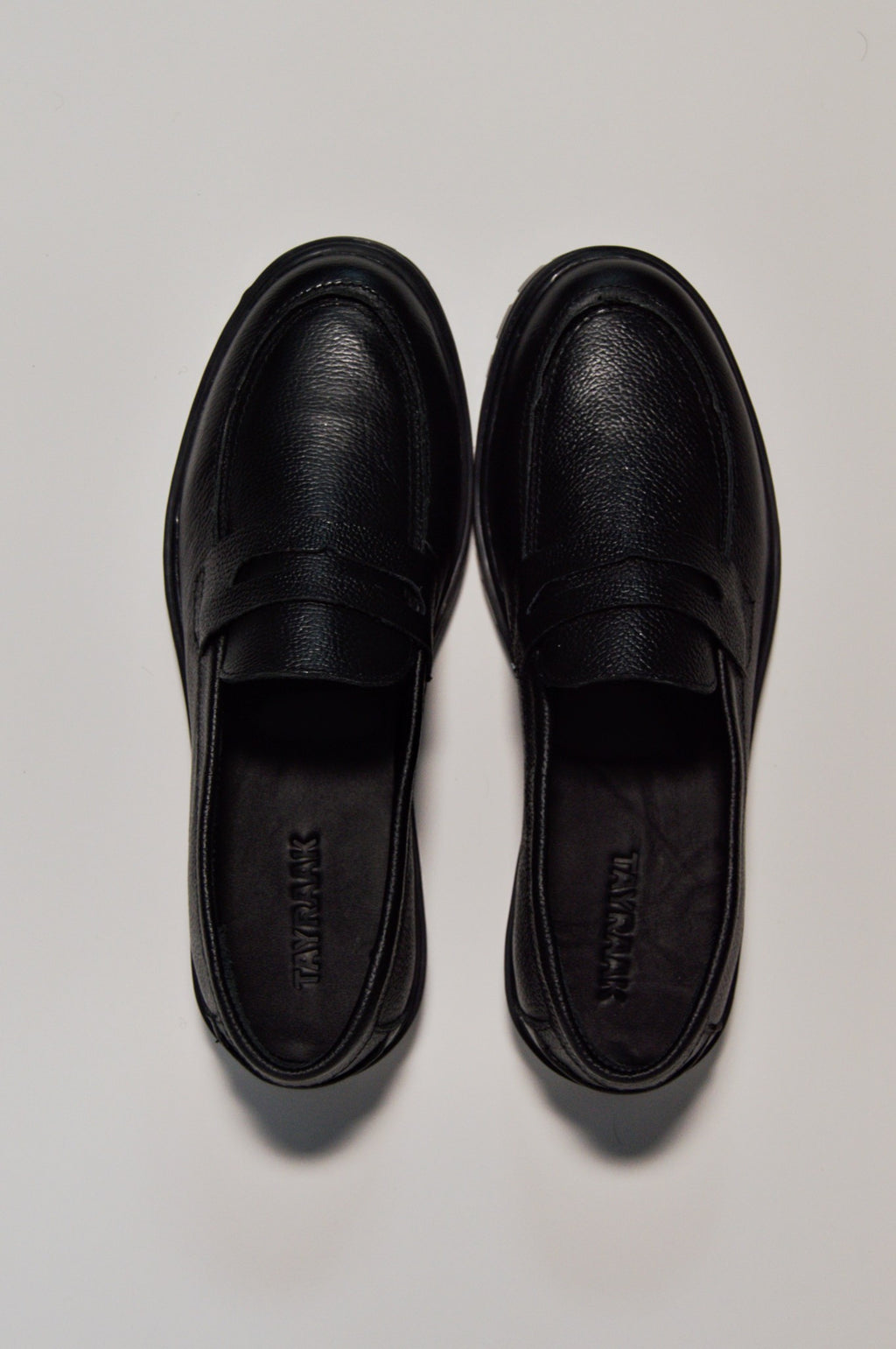 Chunky Sole Penny Loafer - Black