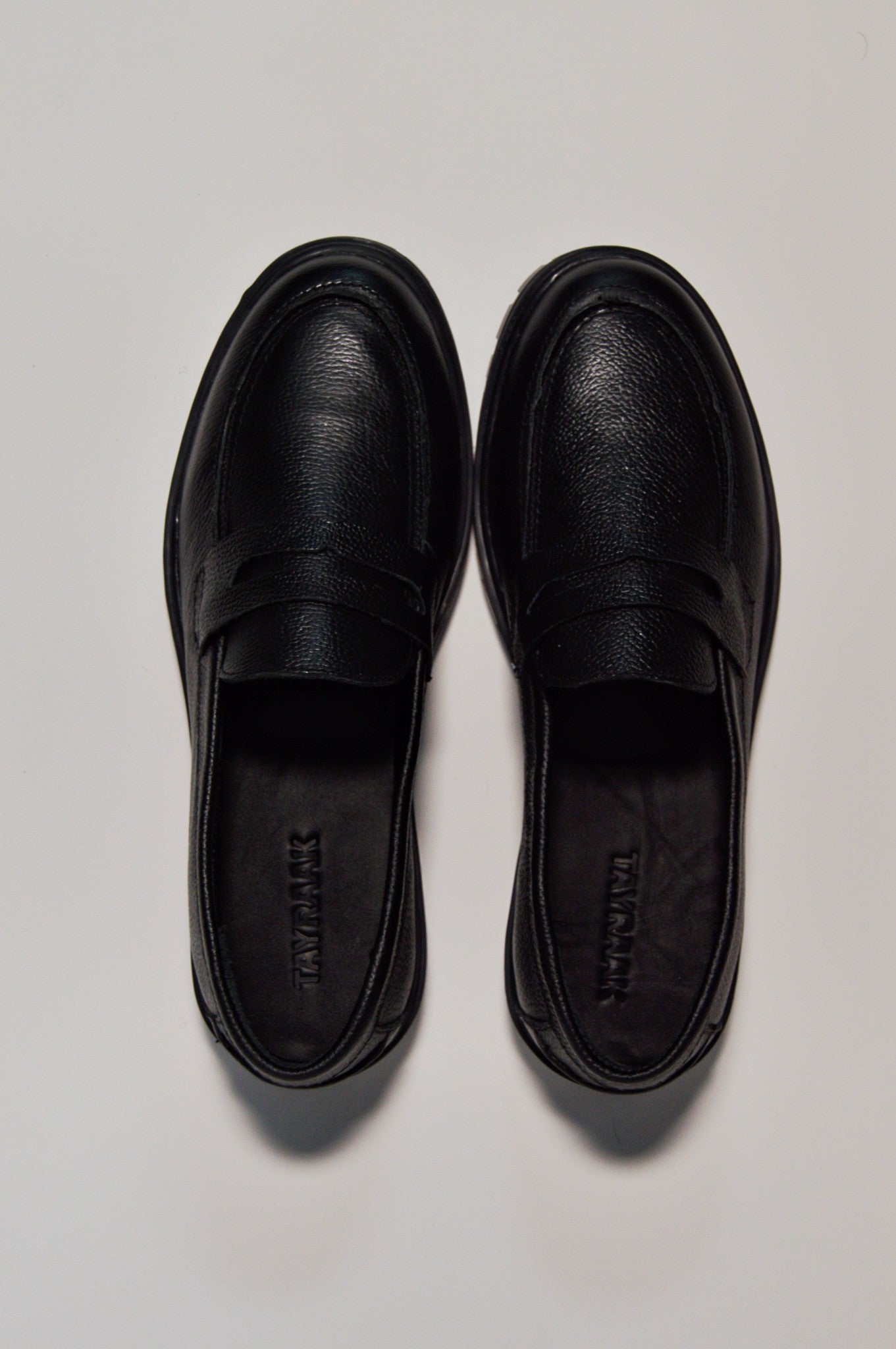 Chunky Sole Penny Loafer - Black