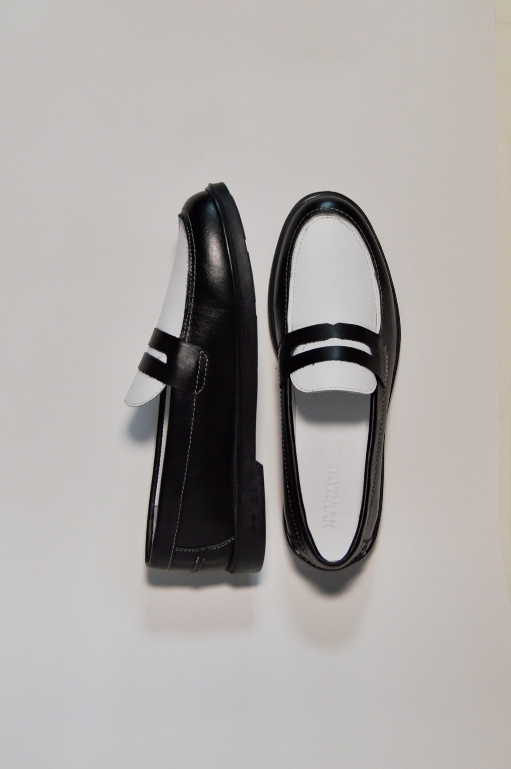 Two Toned Penny Loafer - Black