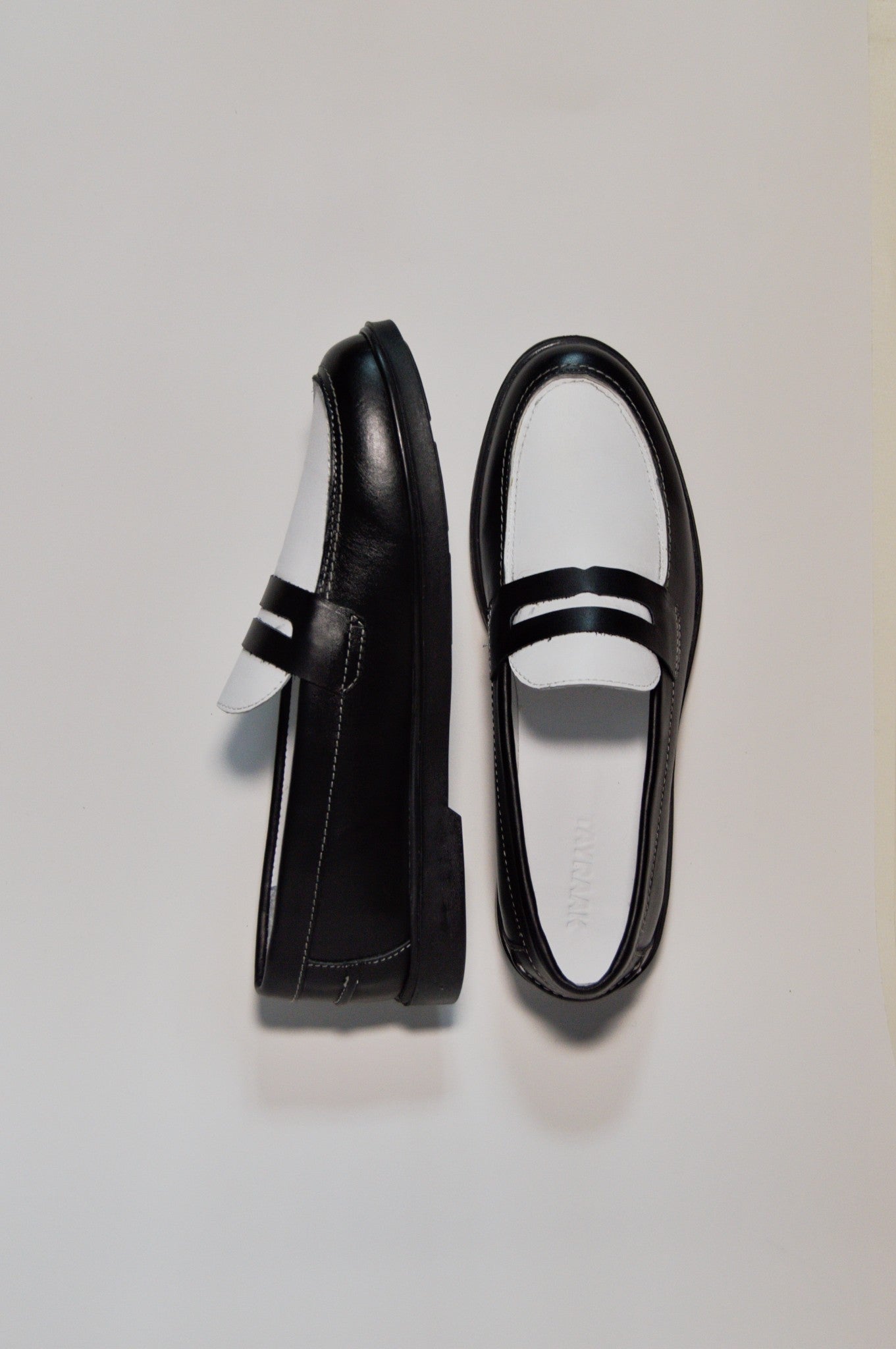 Two Toned Penny Loafer - Black