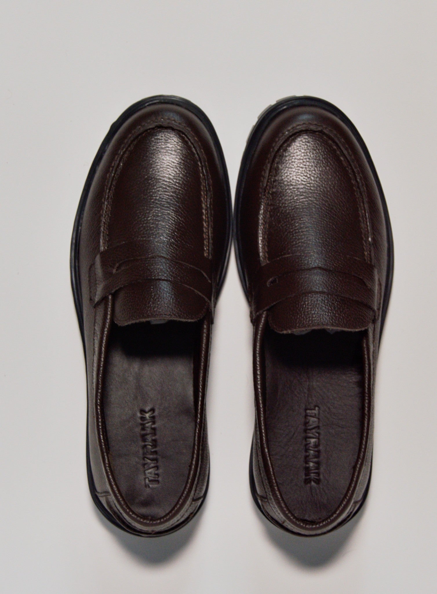 Chunky Sole Penny Loafer - Brown