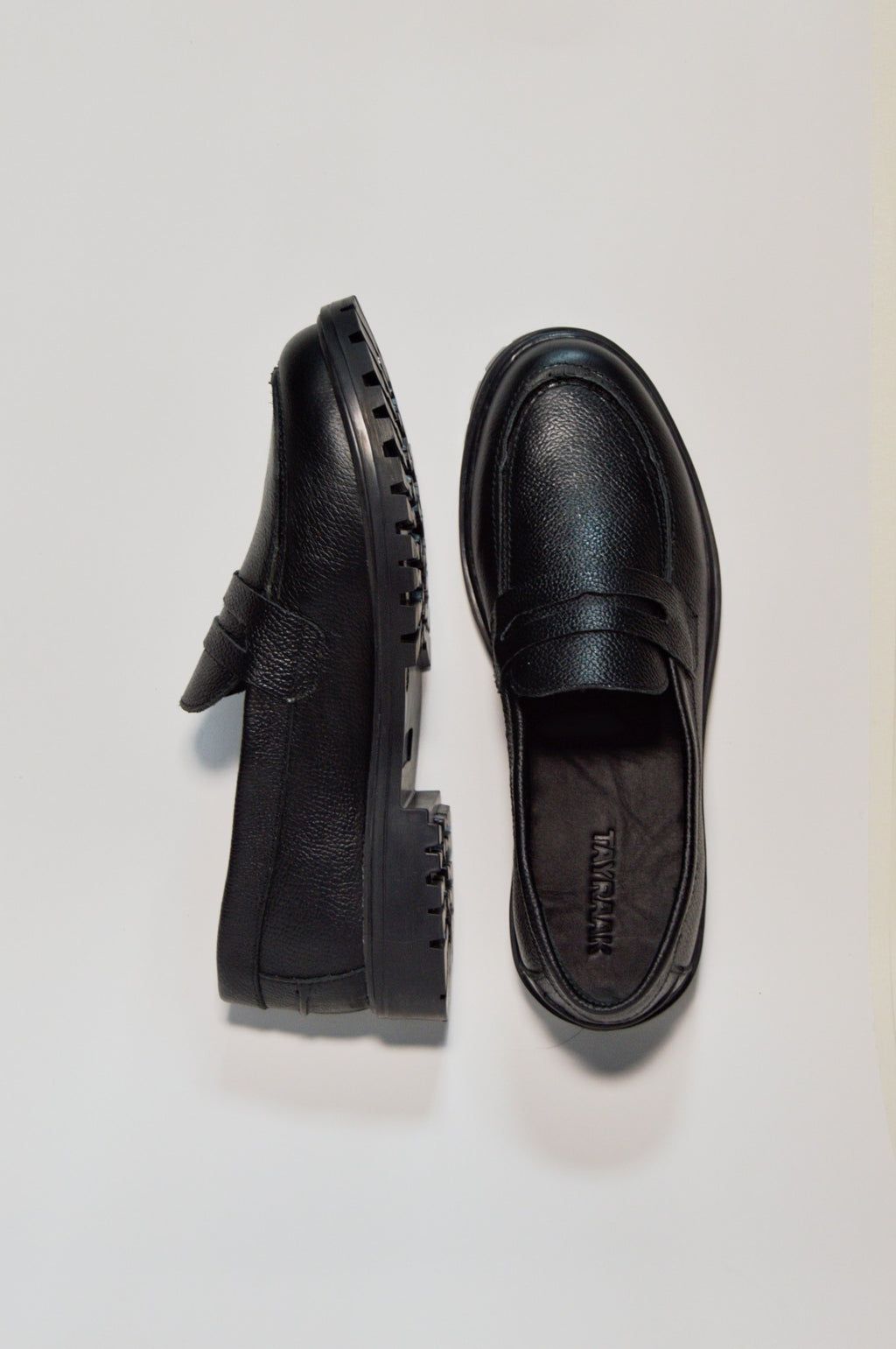Chunky Sole Penny Loafer - Black